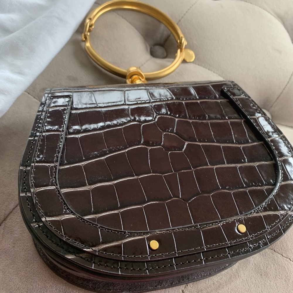 🚫⛔️SOLD⛔️🚫CHLOE Crocodile Embossed Nile Bag - Picture 3 of 9